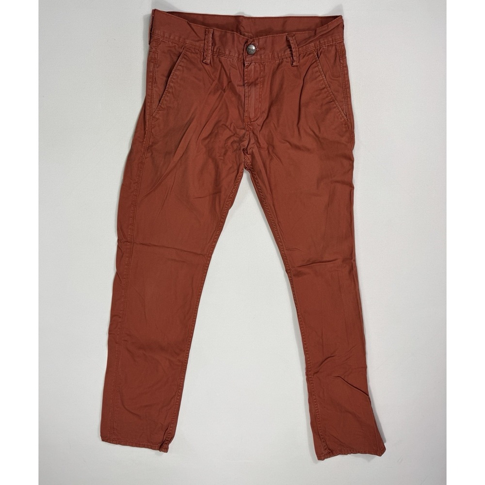 Levi's 511 Skinny Fit Jeans Mens 32x32 Straight Modern Stretch Casual Orange Y2K